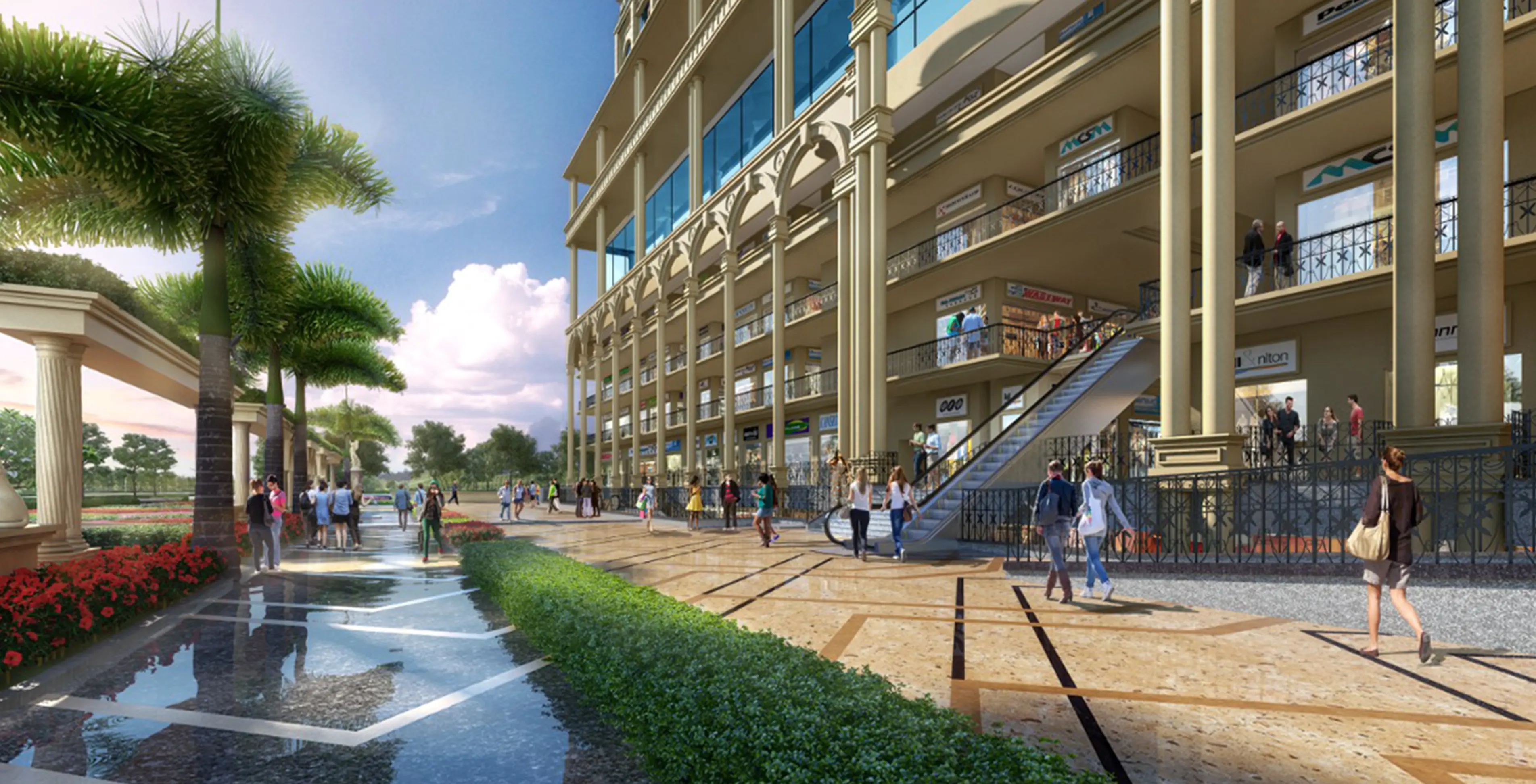 London Mart Greater Noida West premium retail frontage